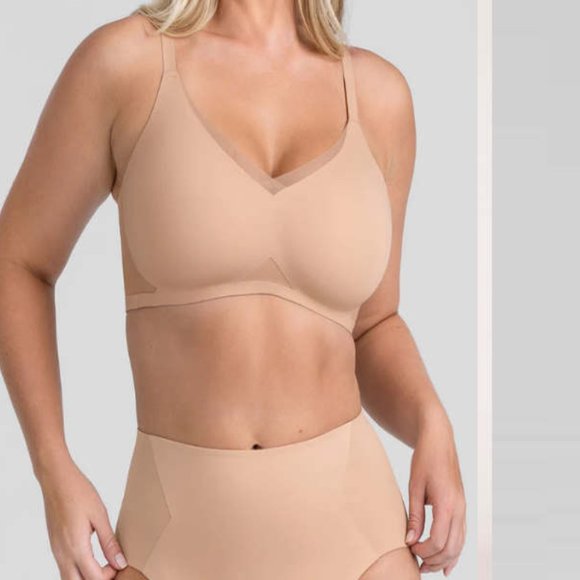 Honey Love Crossover Bra Sand XL